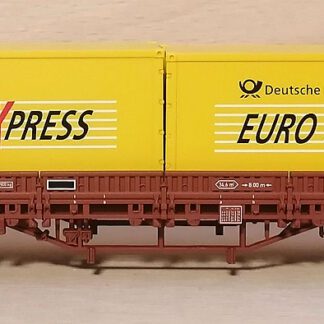 Electrotren H0 1624K DB Cargo Rungenwagen mit Container "Deutsche Post"