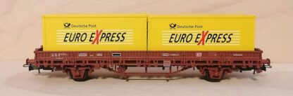 Electrotren H0 1624K DB Cargo Rungenwagen mit Container "Deutsche Post"