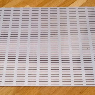 Schlitzblech Aluminium silber