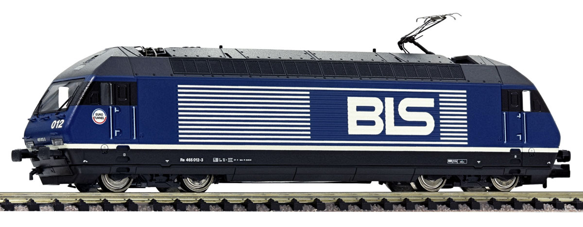 Fleischmann-731401 N BLS Re 465 012 Eurotunnel_Modelleisenbahn Muenchen_27 5 20