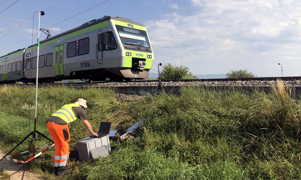 Laermarme Zwischenlagen Teststrecke BLS_Prose