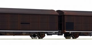 Roco-76152 H0 Gealterte SBB Doppel-Schiebewandwageneinheit Hilrrs_Modelleisenbahn Muenchen_27 4 20