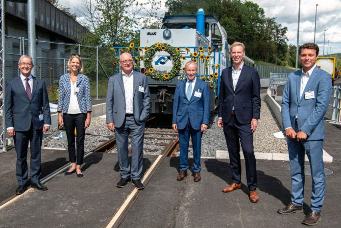 Suedanbindung Hafenbahn Auhafen Schweizerhalle Eroeffnung_Hafenbahn Schweiz_24 8 20