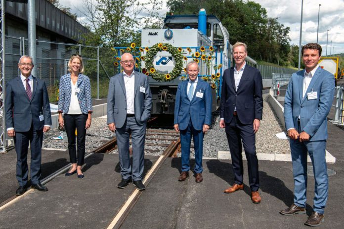 Suedanbindung Hafenbahn Auhafen Schweizerhalle Eroeffnung_Hafenbahn Schweiz_24 8 20