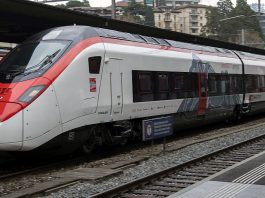 Taufe SBB Giruno RABe 501 008 Ceneri 2020 Lugano 1_Keystone Nicola Demaldi_15 12 19