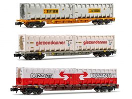 Arnold N HN 6446 6444 6443 Containertragwagen_Hornby_9 20