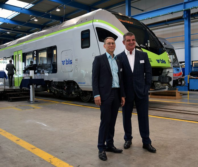 Rollout Stadler BLS FLIRT RABe 528 104 Erlen 9_Sandro Hartmeier_9 9 20