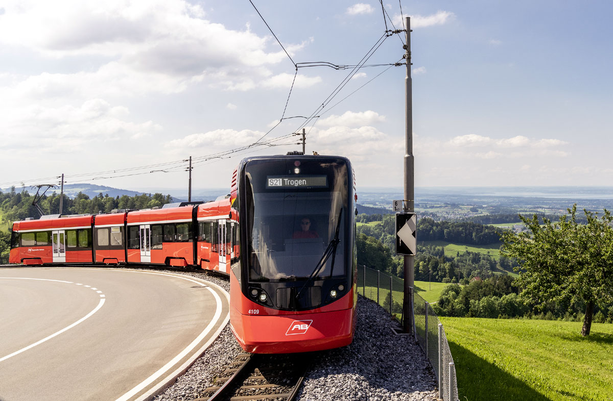 Trogen St Gallen Appenzell Appenzeller Bahnen Tango 4009 4109 Voegelinsegg_AB_13 6 18