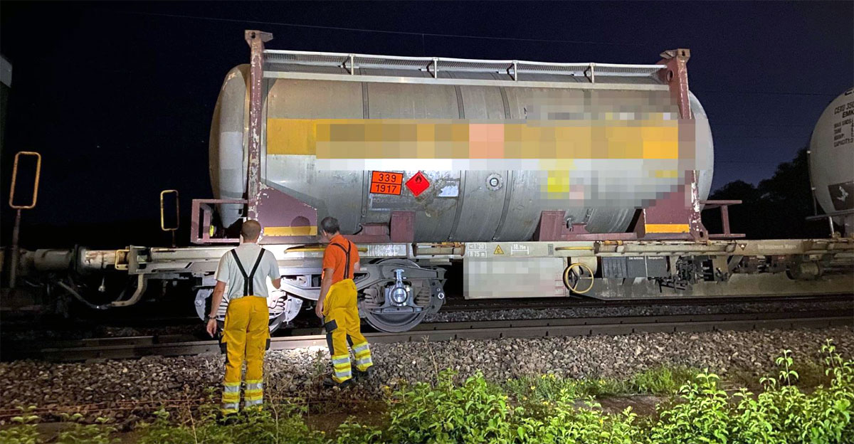 Villmergen Feuerwehreinsatz bei Gueterzugs-Komposition_Kapo AG_4 9 20