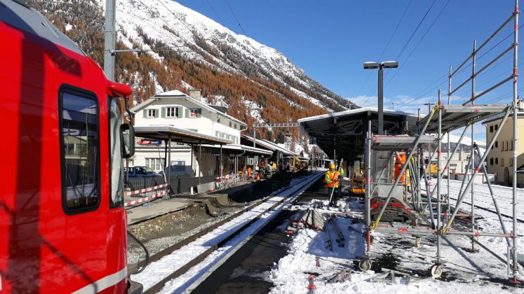 Bahnhof Bever Bau Abstellgleis_RhB_28 10 20