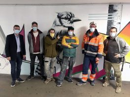 Legale Graffiti in der SBB Post-Unterführung in Schlieren