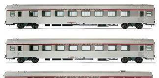 H0 hj4143 SNCF-Wagenset TEE-Arbalete INOX-TEE-Wagen Typ Mistral_Hornby_2020