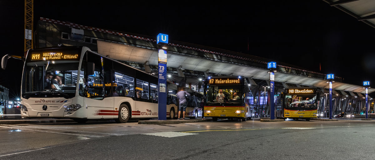 Nachtbusse Bahnhof Luzern Nachtnetz Michael-Kunz_10 6 18