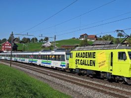 Re 446 018 017 mit VAE 30576 bei Faenn zwischen Rotkreuz Immensee_SOB Andreas Gerber_15 10 18