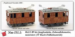 AB-Modell Nm/N: Weitere RhB-Fahrzeuge und Jungfraubahn-Zug