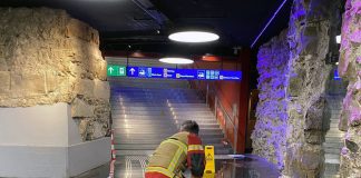 Defekt Sprinkleranlage ueberschwemmte Christoffelunterfuehrung Bahnhof Bern_Schutz und Rettung Bern_19 1 21