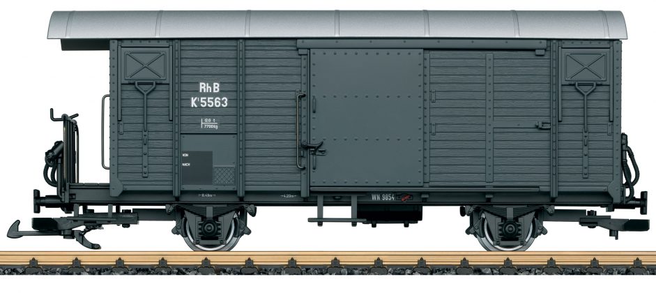 IIm G LGB 43814 RhB gedeckter Gueterwagen K1 5563 grau_Maerklin_1 21