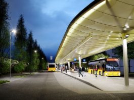 Umgestaltung Bahnhofplatz Bushof Blick Bahnseite_Stadt Sursee_2020
