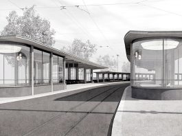 Visualisierung Tramhaltestelle Bahnhofquai Siegerprojekt EGENDER - Perronaufgang bahnhofseitig_Joos Mathys Architekten AG_16 11 20