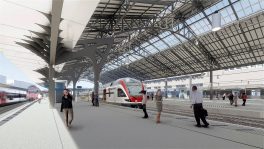 Bahnhof Lausanne: Albert Rösti und Nuria Gorrite tauschen sich über das weitere Vorgehen aus