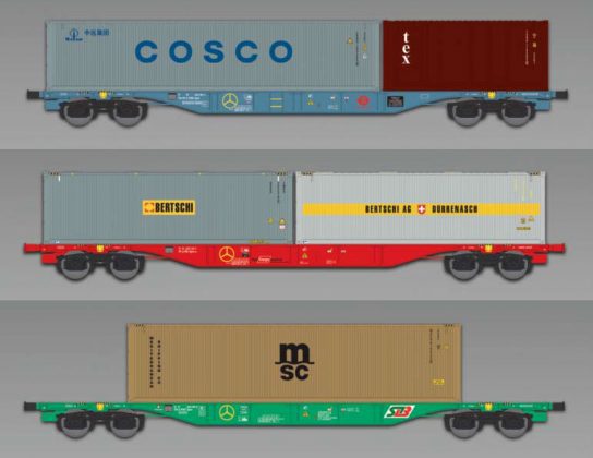 40407 40414 40415 H0 Intermodal-Serie 2021 Containertragwagen Sgnss_ACME_1 21