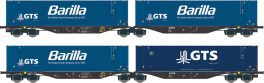 ACME H0: «Pasta-Zug» von SBB Cargo / GTS und Containertragwagen Sgnss