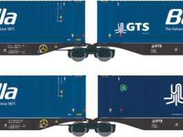 45111 H0 Set mit zwei GTS Containertragwagen Sggmrss 90 Barilla- GTS-Container_ACME_1 21