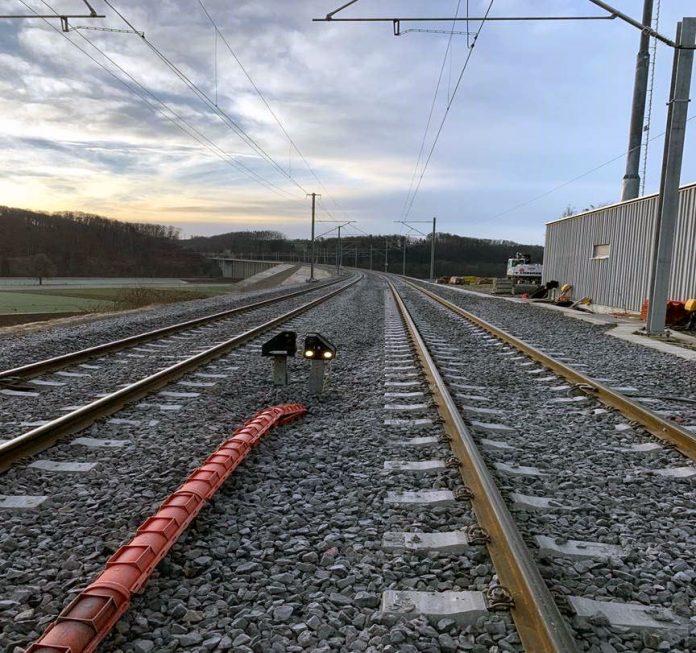 Zweites Gleis am Saaneviadukt in Betrieb_BLS_2 21