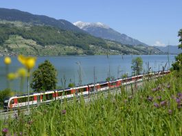 Luzern-Interlaken Express am Sarnersee_ZB Zentralbahn_19 5 14