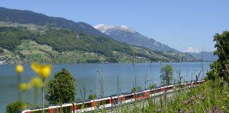 Luzern-Interlaken Express am Sarnersee_ZB Zentralbahn_19 5 14