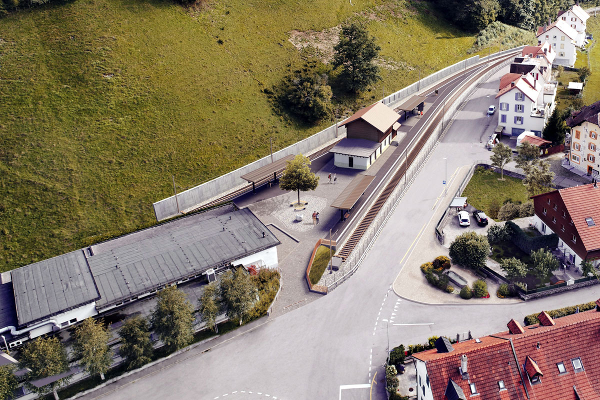 Visualisierung neuer Bahnhof Broc-Fabrique_TPF