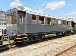 Ex SBB-Dynamometer Messwagen Xd4ue Grundieranstrich_Historic Rail Services_16 4 21