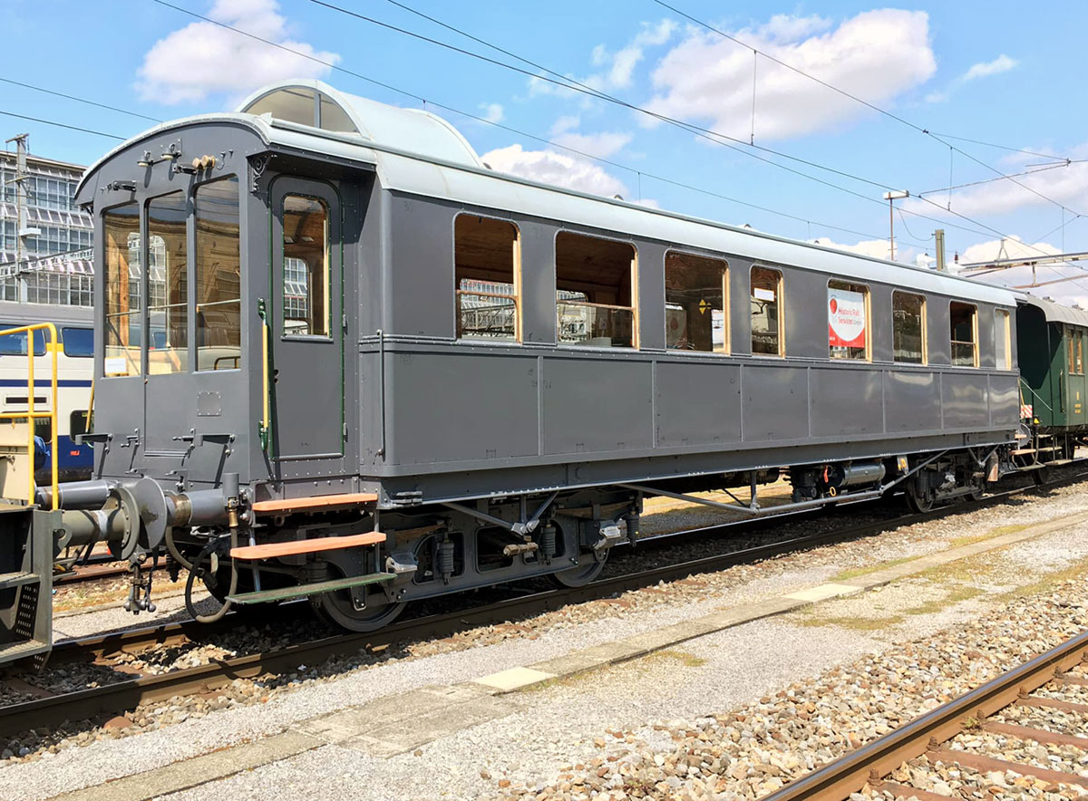 Ex SBB-Dynamometer Messwagen Xd4ue Grundieranstrich_Historic Rail Services_16 4 21