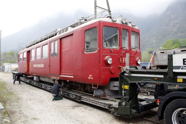 Transport FM BDe 44 49 11_Bahnmuseum Albula Roman Sommer_27 4 21