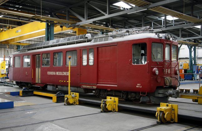 Transport FM BDe 44 49 16_Bahnmuseum Albula Roman Sommer_28 4 21