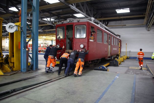 Transport FM BDe 44 49 18_Bahnmuseum Albula Roman Sommer_28 4 21