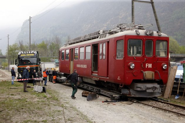 Transport FM BDe 44 49 9_Bahnmuseum Albula Roman Sommer_27 4 21