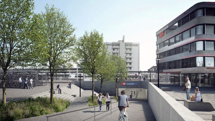 Visualisierung Bahnhofplatz Nord _Stadt Langenthal_2020