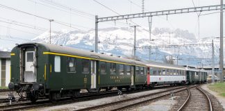 Am Freitag, 9. April 2021 kam das SBB Historic «Wyländerli» - BFe 4/4 1643 - wieder mal an die frische Luft – für einmal allerdings im ...