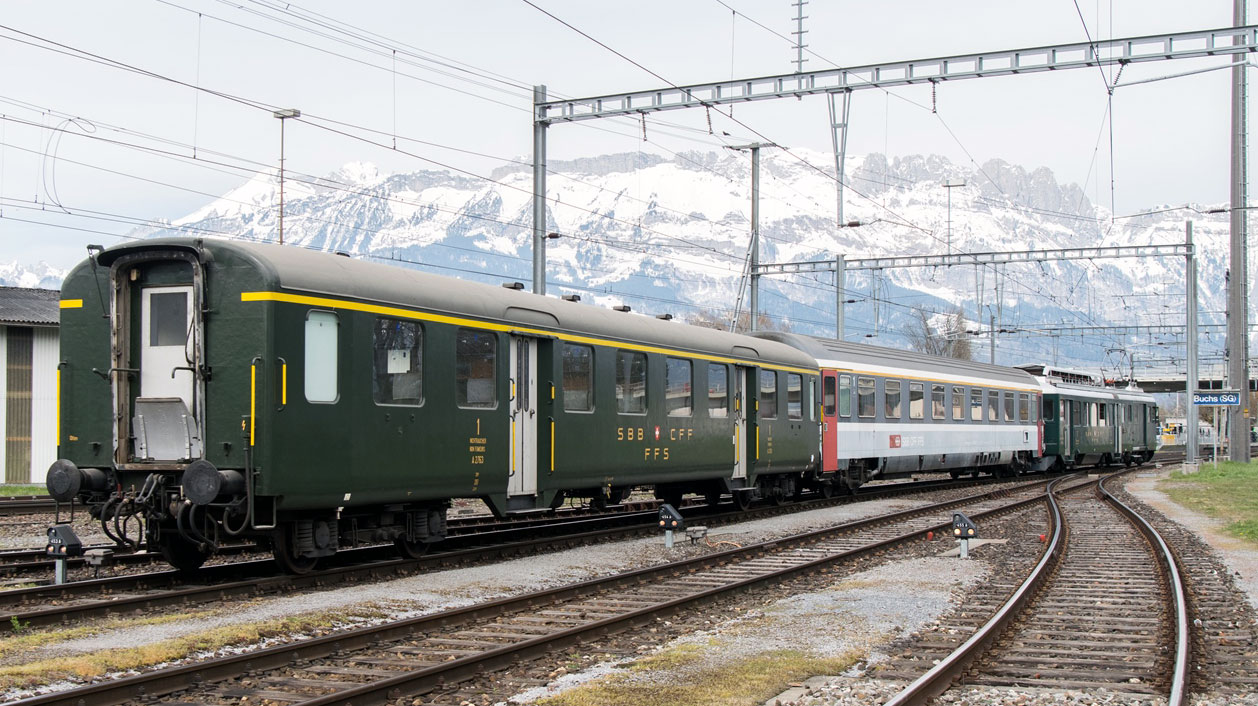 Am Freitag, 9. April 2021 kam das SBB Historic «Wyländerli» - BFe 4/4 1643 - wieder mal an die frische Luft – für einmal allerdings im ...