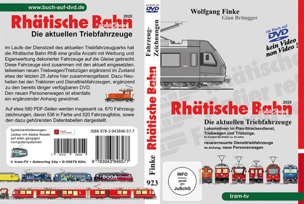 dvd-923 Wolfgang Fine Gian Bruengger Rhaetische Bahn Die aktuellen Triebfahrzeuge_Tram-TV_2020