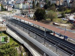 Drohnenfoto Bahnhof Rorschach Stadt_SBB CFF FFS_2021