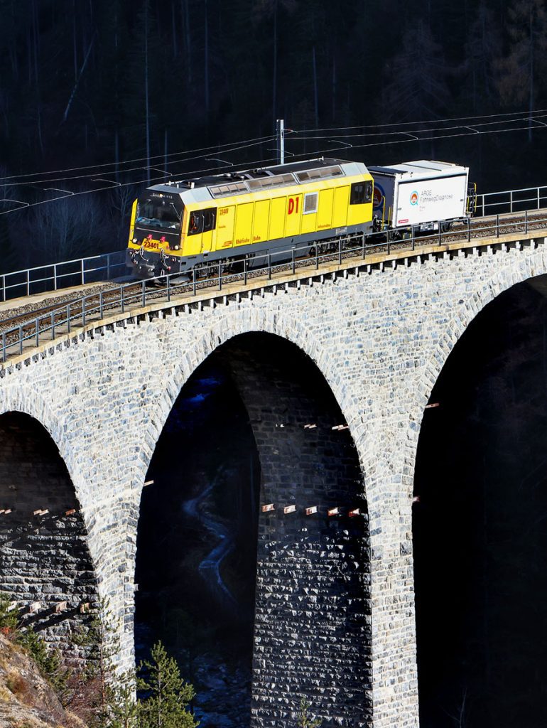 Gleismessung ARGE Fahrweg Diagnose RhB Landwasser_Georg-Trueb_10 11 20