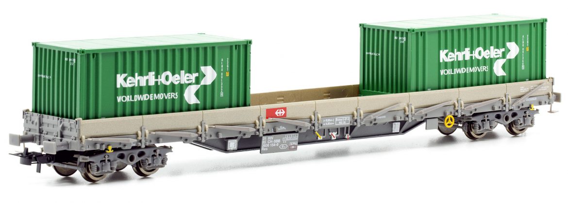 HR6498 SBB Rungenwagen Res mit Kehrli & Oeler-Container H0 2_Arwico_30 6 21