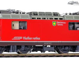 0m 9258 127 9358 127 9958 127 RhB Ge 44 II 627 Reichenau-Tamins runde Lampen brauner Rahmen rot _Bemo_8 21