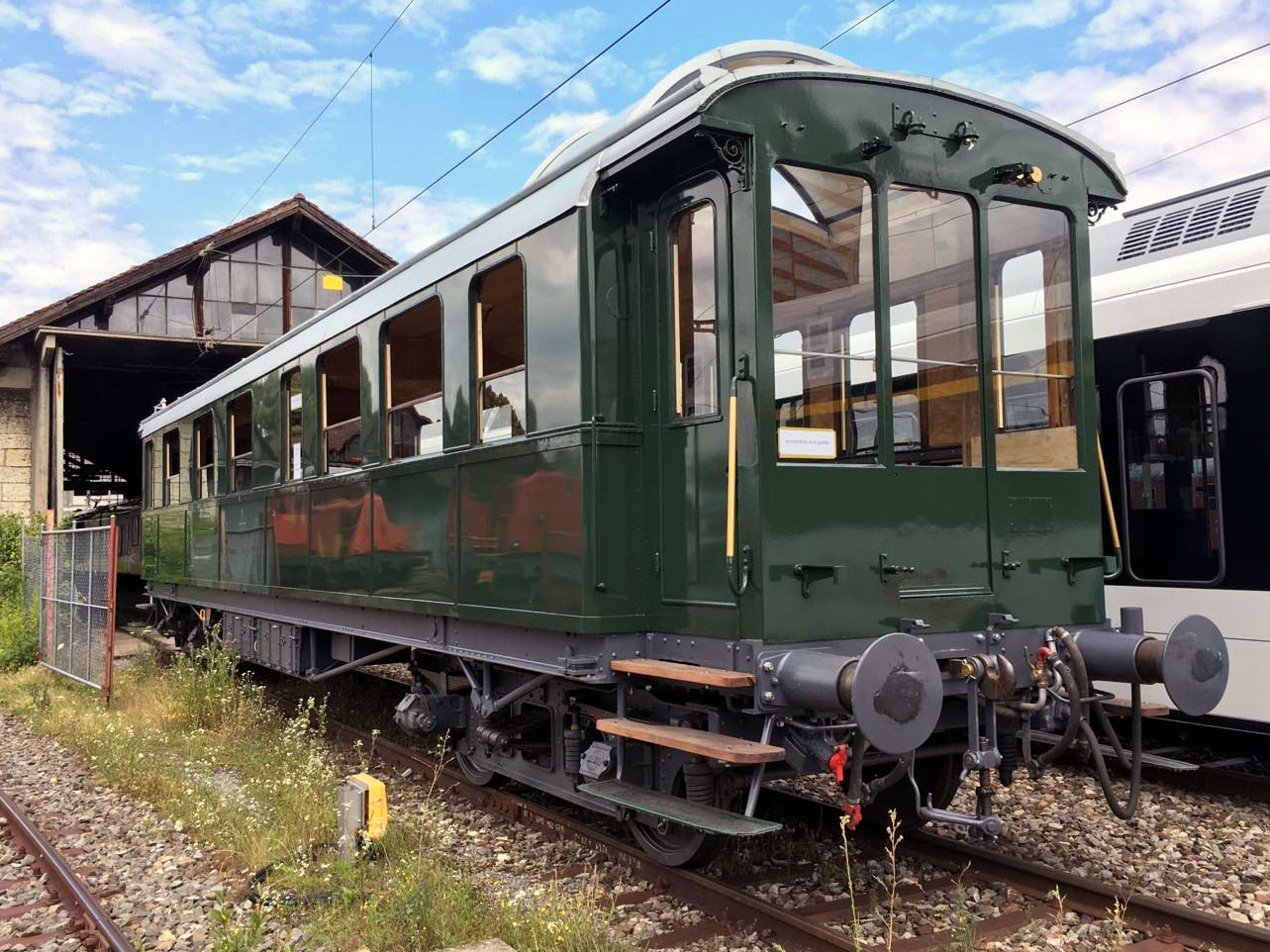 Dynamometerwagen Xd4ue 99701 gruen_Historic Rail Services_14 7 21