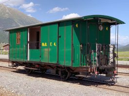 RhB Gepaeckwagen F 4 F 4004 Neuanstrich_Club 1889_14 8 21