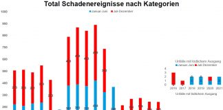 Total Schadenereignisse nach Kategorien 2016 2021_VBZ_10 8 21