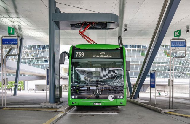 VBG-Elektrobus eCitaro Pantograf Flughafen Zuerich 1_VBG_30 8 21