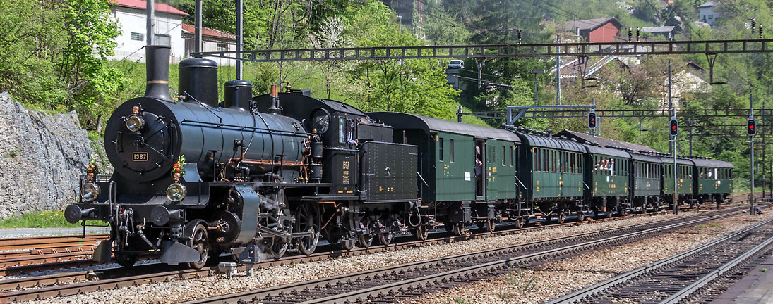 SBB Historic Dampflok B 34 1367_Verein Dampfgruppe Zuerich